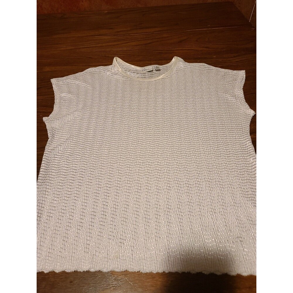 Kim Rogers Petite Medium White Sleeveless EUC